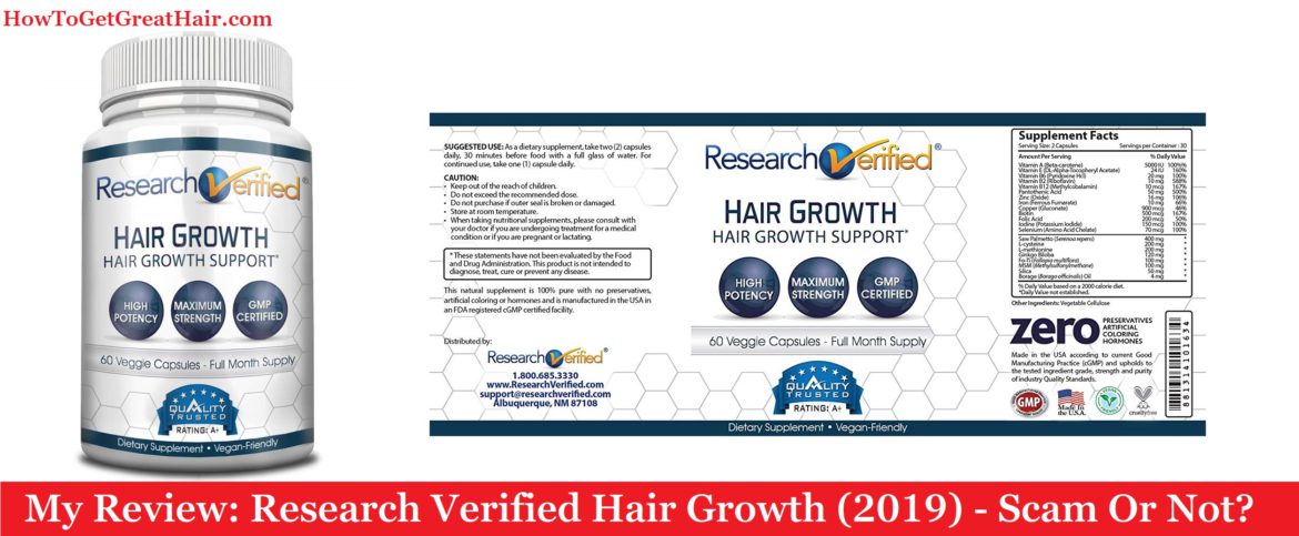 My Review: Research Verified Hair Growth (2019) - Scam Or Not?